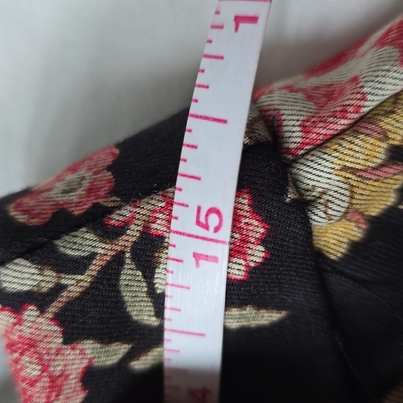 GP&J Baker X H&M Floral Bird Stovepipe Straight Leg Pants Sz 10 - Picture 10 of 12